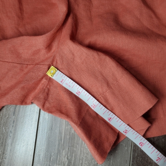 NWT Ava & Viv Plus Size Coral Red Linen Women's Shorts Size 1X - Picture 7 of 16
